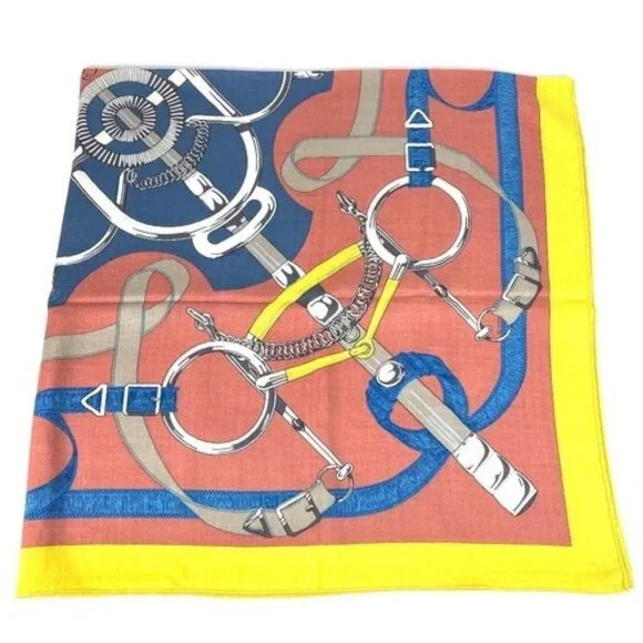 HERMES Pellier Calle Jean 140 Large Shawl Stole Scarf Cashmere / silk - Picture 3 of 14